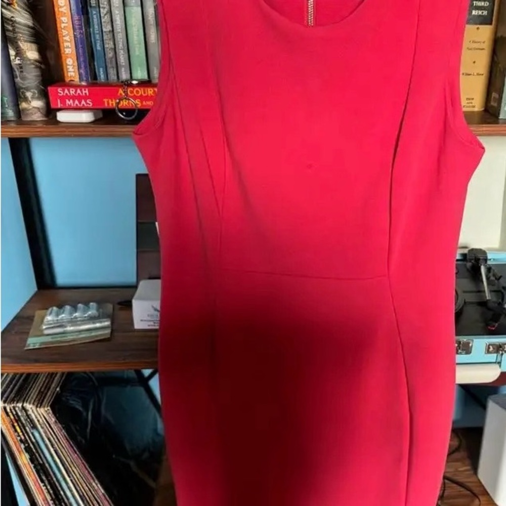 Elegant Red Sleeveless Dress